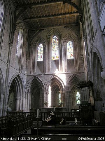 Recent Photograph of Inside St Mary's Church (Abbeydore)