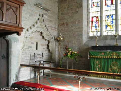 Recent Photograph of St Mary's Church (Piscina) (Almeley)