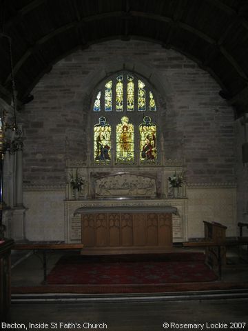 Recent Photograph of Inside St Faith's Church (Bacton)