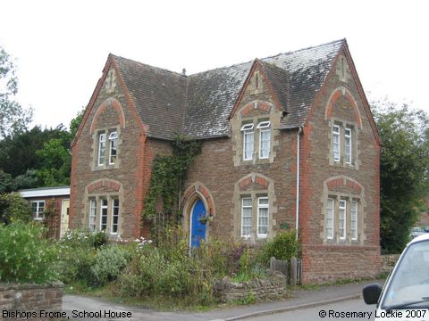 Recent Photograph of School House (Bishops Frome)