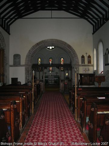 Recent Photograph of Inside St Mary's Church (E) (Bishops Frome)