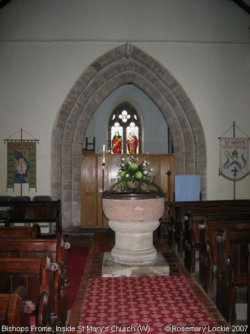 Recent Photograph of Inside St Mary's Church (W) (Bishops Frome)