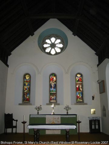 Recent Photograph of St Mary's Church (East Window) (Bishops Frome)