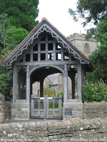 Recent Photograph of St Mary's Church (Lych Gate) (Bishops Frome)