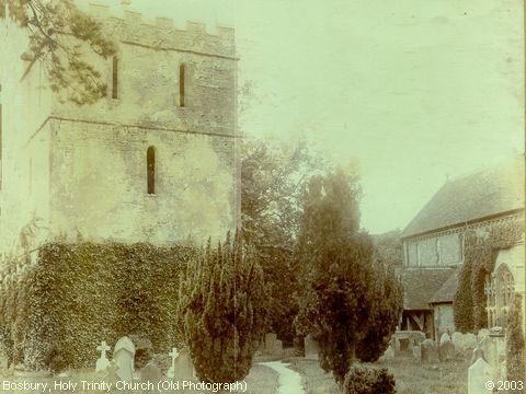 Recent Photograph of Holy Trinity Church (Old Photograph) (Bosbury)