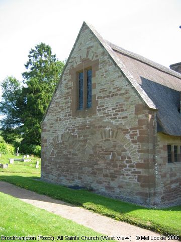 Recent Photograph of All Saints Church (West View) (Brockhampton by Ross)