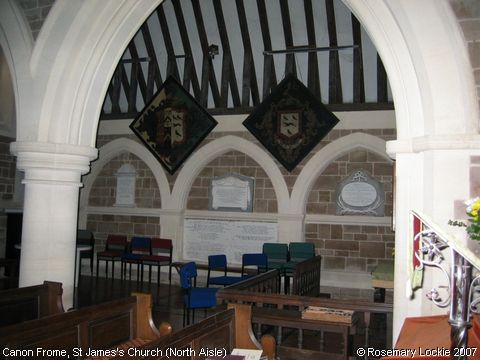 Recent Photograph of St James's Church (Hatchments) (Canon Frome)