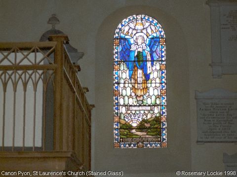 Recent Photograph of St Laurence's Church (Stained Glass) (Canon Pyon)