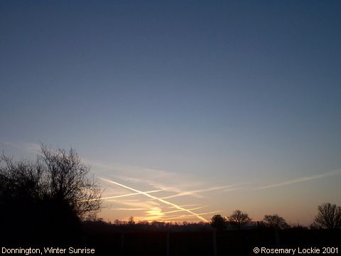 Recent Photograph of Winter Sunrise (Donnington)