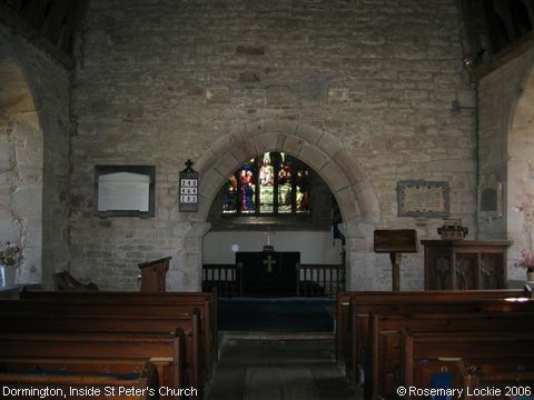 Recent Photograph of Inside St Peter's Church (Dormington)