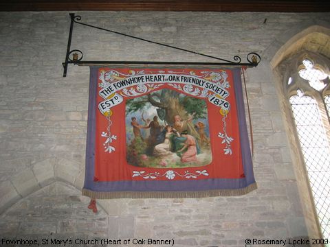 Recent Photograph of St Mary's Church (Heart of Oak Banner) (Fownhope)