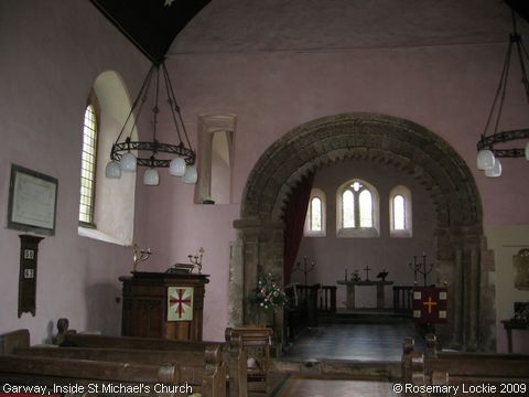 Recent Photograph of Inside St Michael's Church (Garway)