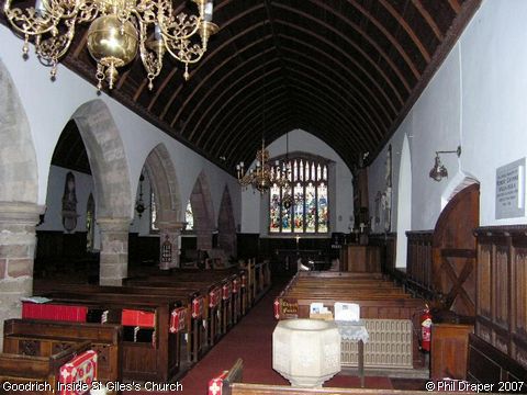 Recent Photograph of Inside St Giles's Church (Goodrich)