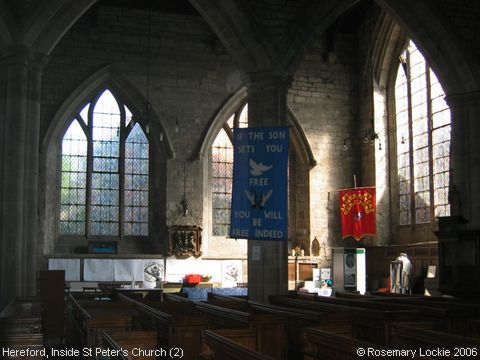 Recent Photograph of Inside St Peter's Church (2) (Hereford)
