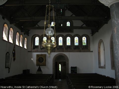 Recent Photograph of Inside St Catherine's Church (West) (Hoarwithy)