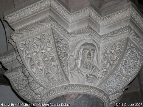 Recent Photograph of St Catherine's Church (Capital Detail) (Hoarwithy)