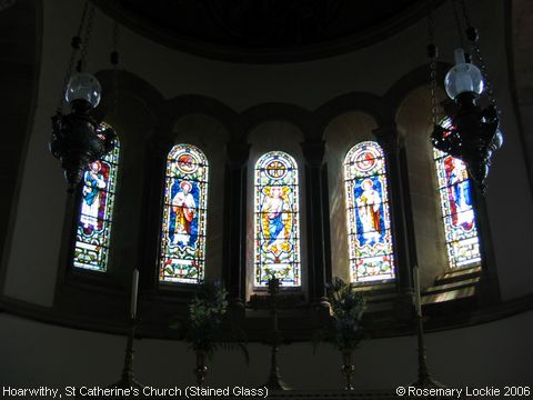 Recent Photograph of St Catherine's Church (Stained Glass) (Hoarwithy)