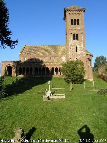 Recent Photograph of St Catherine's Church (Cloister from Outside) (Hoarwithy)