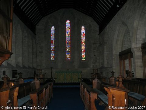Recent Photograph of Inside St Mary's Church (Kington)