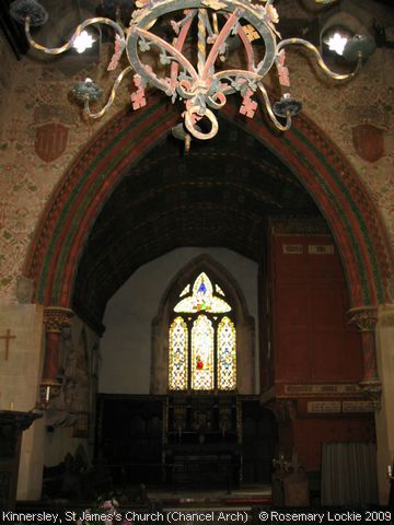 Recent Photograph of St James's Church (Chancel Arch) (Kinnersley)
