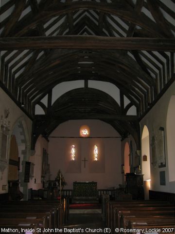 Recent Photograph of Inside St John the Baptist's Church (E) (Mathon)