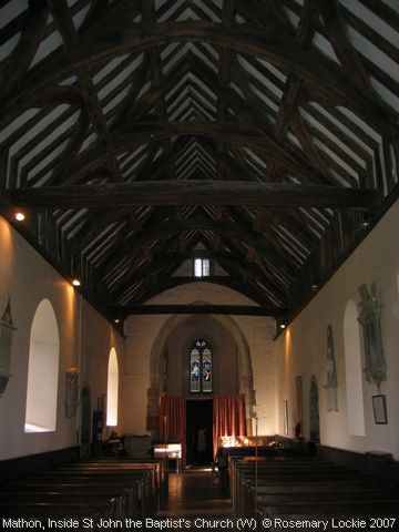 Recent Photograph of Inside St John the Baptist's Church (W) (Mathon)