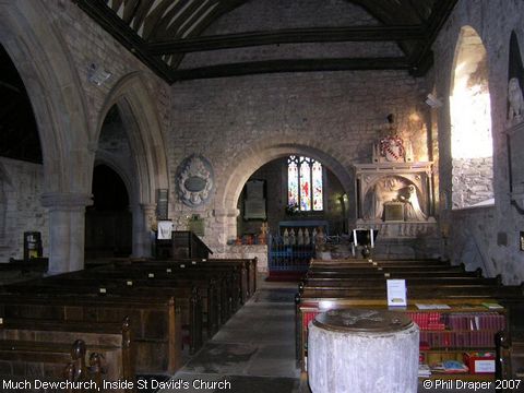 Recent Photograph of Inside St David's Church (Much Dewchurch)