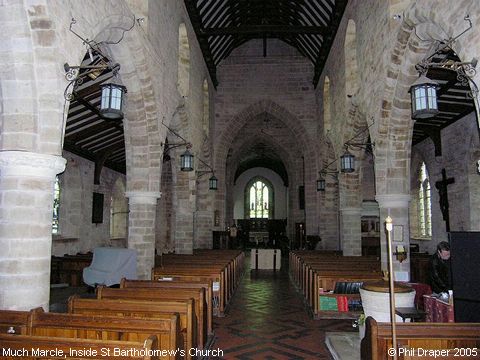Recent Photograph of Inside St Bartholomew's Church (Much Marcle)