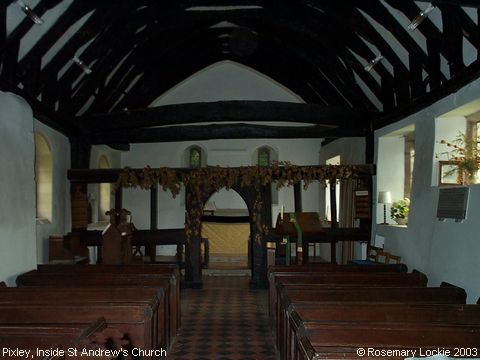 Recent Photograph of Inside St Andrew's Church (Pixley)