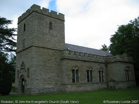 Recent Photograph of St John the Evangelist's Church (South View) (Shobdon)