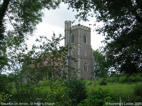 Recent Photograph of St Peter's Church (Staunton on Arrow)