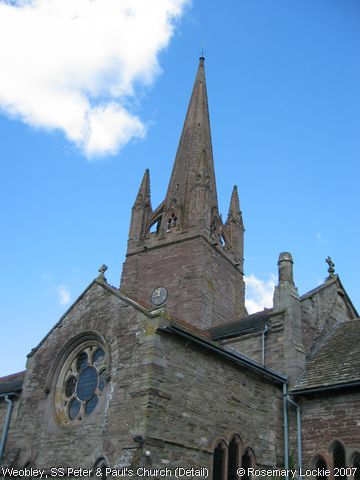 Recent Photograph of St Peter & St Paul's Church (Detail) (Weobley)