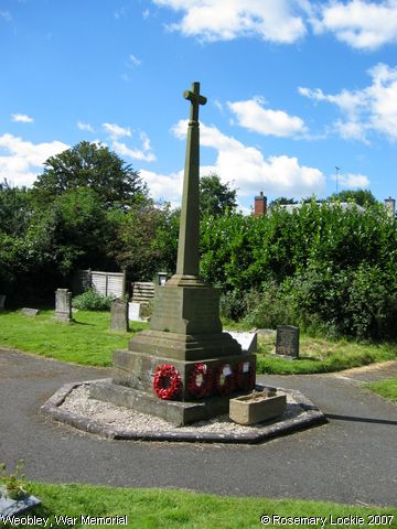 Recent Photograph of War Memorial (Weobley)