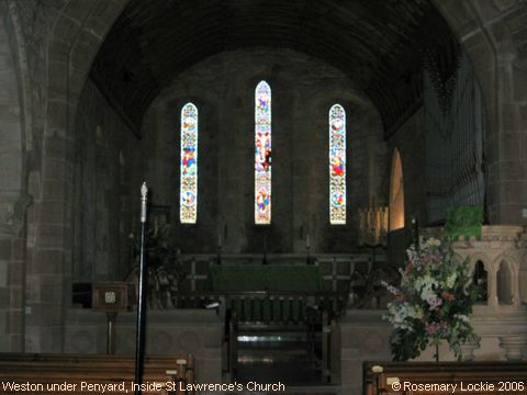 Recent Photograph of Inside St Lawrence's Church (2006) (Weston under Penyard)