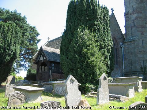 Recent Photograph of St Lawrence's Church (North Porch) (Weston under Penyard)