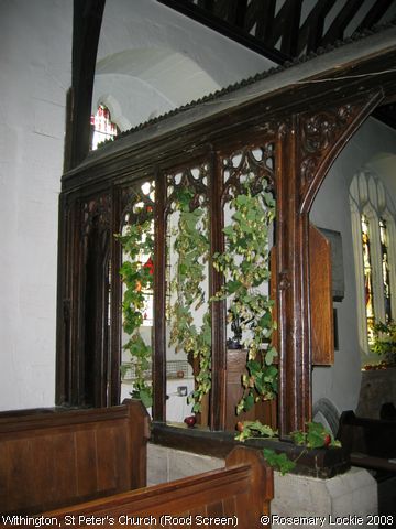 Recent Photograph of St Peter's Church (Rood Screen) (Withington)