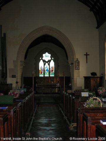 Recent Photograph of Inside St John the Baptist's Church (Yarkhill)