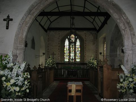 Recent Photograph of Inside St Bridget's Church (Skenfrith / Ynysgynwraidd)