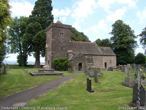 Recent Photograph of St Andrew's Church (Tredunnock / Tredynog)