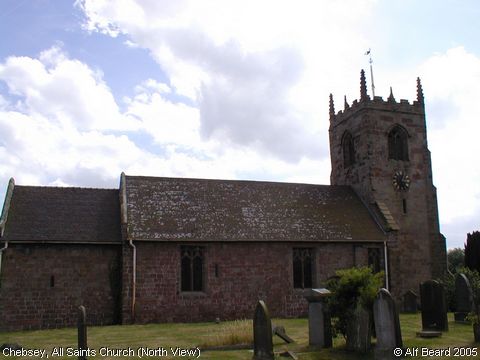 Recent Photograph of All Saints Church (North View) (Chebsey)