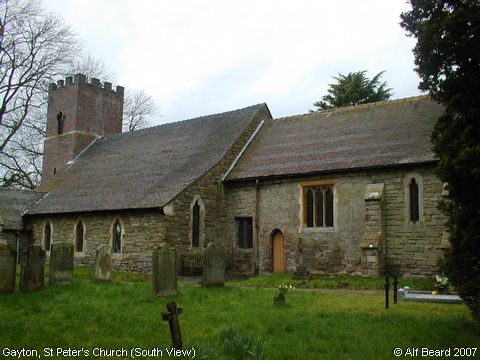 Recent Photograph of St Peter's Church (South View) (Gayton)