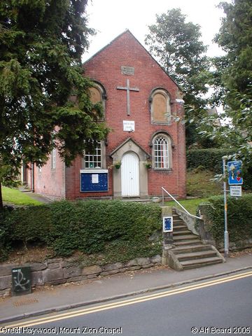 Recent Photograph of Mount Zion Chapel (Great Haywood)