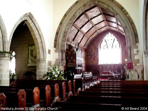 Recent Photograph of Inside St Werburgh's Church (Hanbury)