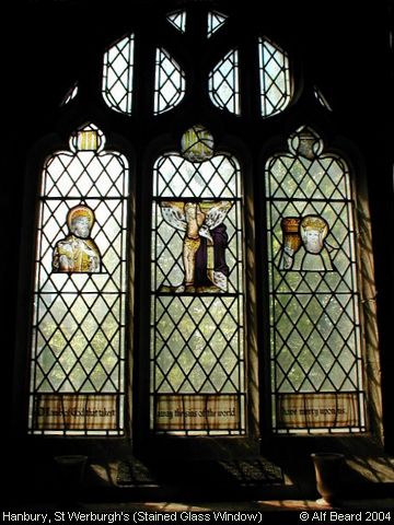Recent Photograph of St Werburgh's (Stained Glass Window) (Hanbury)