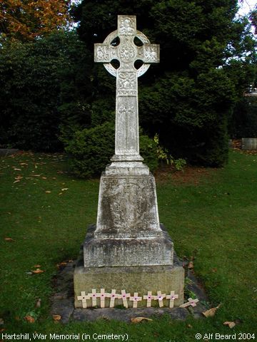 Recent Photograph of War Memorial (in Cemetery) (Hartshill)