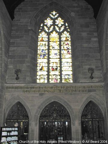 Recent Photograph of Church of the Holy Angels (West Window) (Hoar Cross)