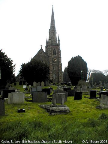 Recent Photograph of St John the Baptist's Church (South View) (Keele)