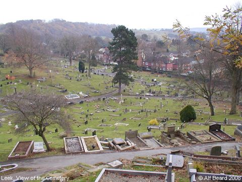 Recent Photograph of View of the Cemetery (Leek)