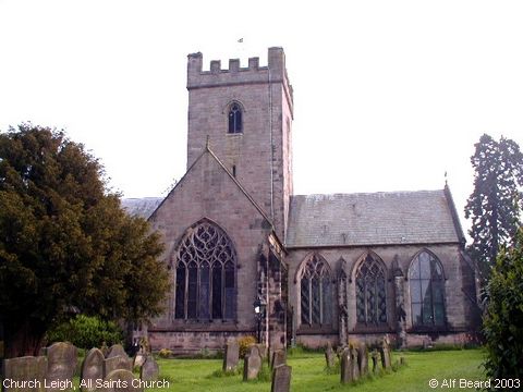 Recent Photograph of All Saints Church (Church Leigh)
