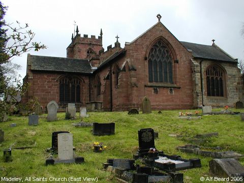 Recent Photograph of All Saints Church (East View) (Madeley)